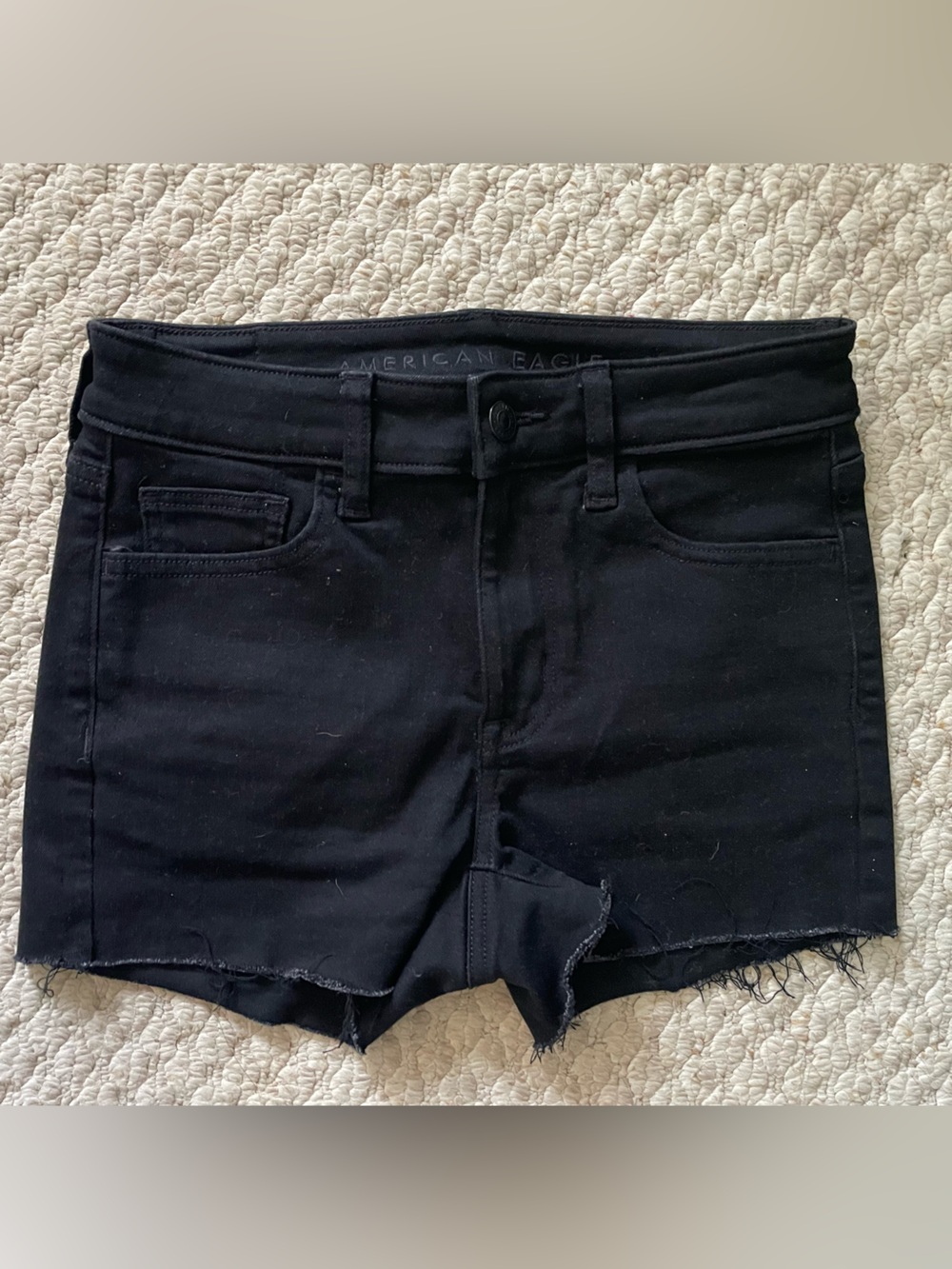 American Eagle Black Denim Shorts